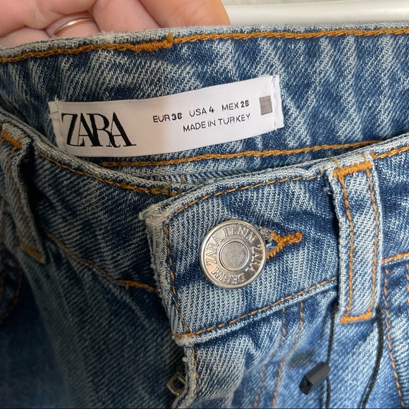 Zara NWT super high rise straight leg jeans - Picture 7 of 11